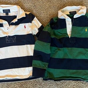 Polo by Ralph Lauren Kids Rugby Shirts - Navy/White & Green/Navy